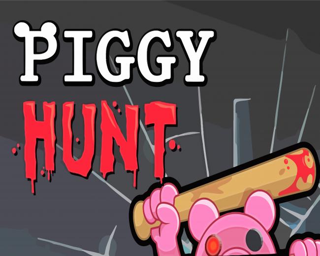 Piggy Hunt Game Poster paint by numbers
