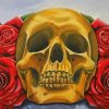 Scary Skull And Roses paint by numbers