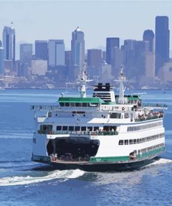 Seattle Ferry paint by numbers
