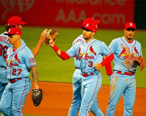 St Louis Cardinals Team paint by numbers