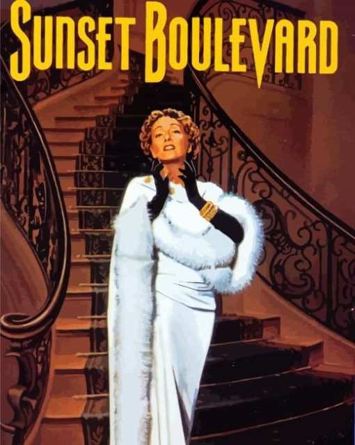 Sunset Boulevard Movie paint by numbers