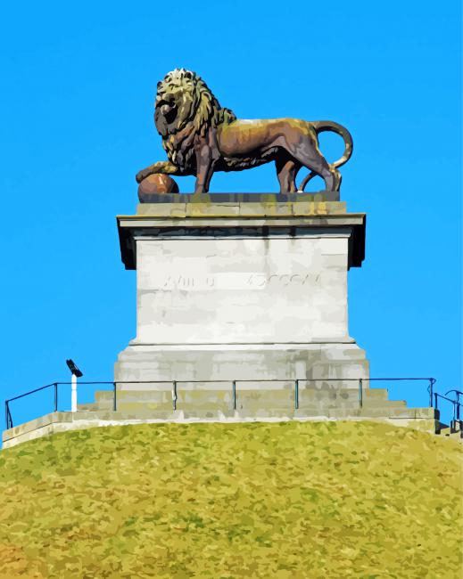 The Lions Mound Monument paint by numbers