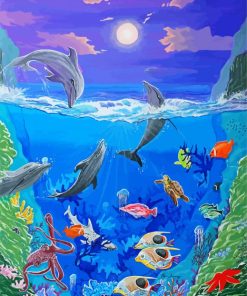 Under Sea Animals paint by numbers
