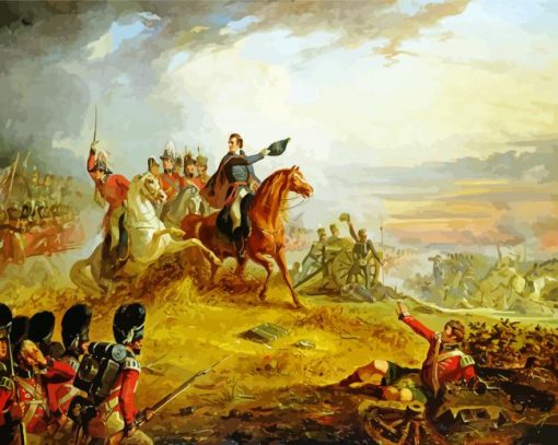 Battle Of Waterloo Art paint by numbers
