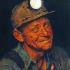 Coal Miner Norman Rockwell Paint by numbers