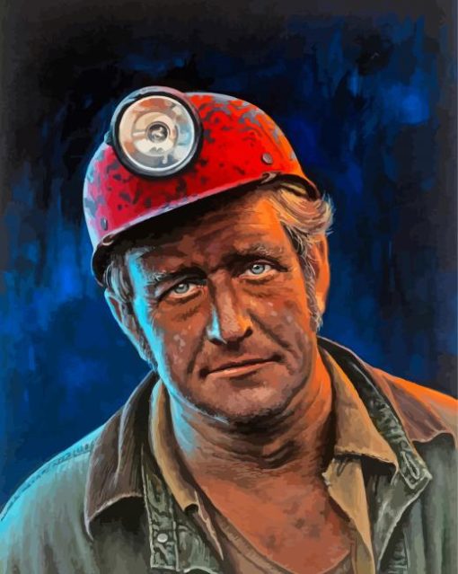 Coal Miner Paint by numbers