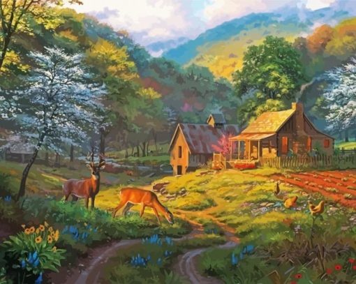 Country Blessing Art paint by numbers