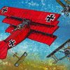 The Red Baron Fighter Pilot paint by numbers