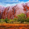 Uluru Waterfalls After Rain paint by numbers