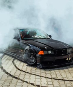BMW E36 Drifting paint by numbers