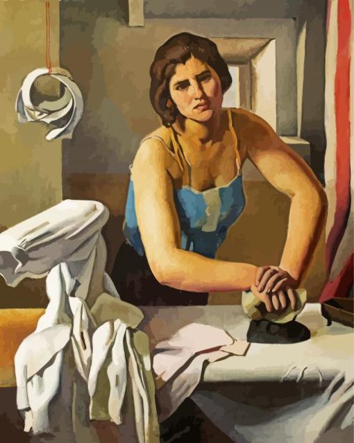 Woman Ironing Art paint by numbers