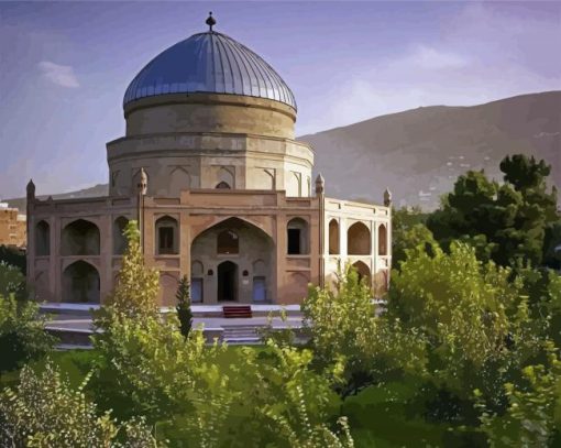 Afghanistan monuments paint by numbers