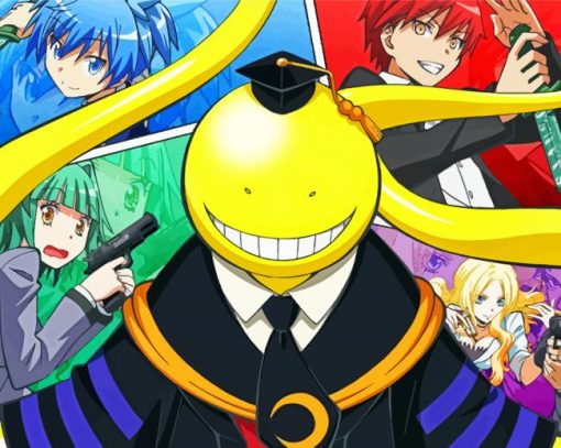 Assassination Classroom Characters paint by numbers