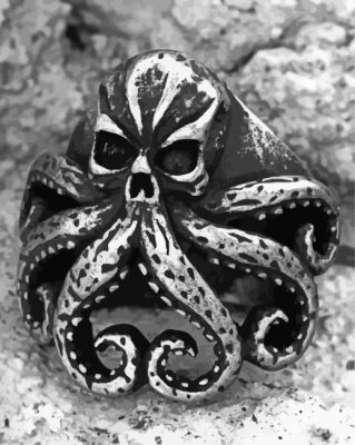 Octopus Skull paint by numbers