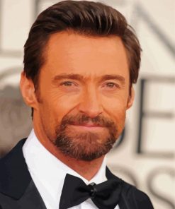 Hugh Jackman paint by numbers