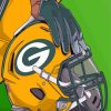 Green Bay Packers Helmet paint by numbers