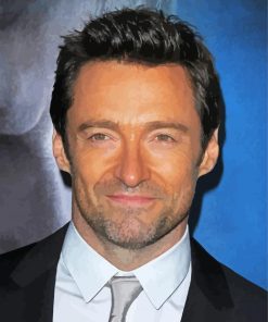 The Australian Actor Hugh Jackman paint by numbers