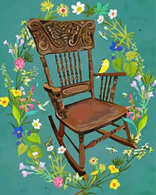 Framhouse Chair Art paint by numbers