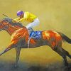 Racehorse Illustration paint by numbers