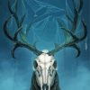 Aesthetic Deer Skull paint by numbers