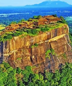 Aesthetic Sigiriya Rock paint by numbers
