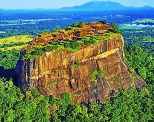 Aesthetic Sigiriya Rock paint by numbers
