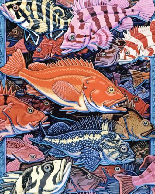 Aesthetic Rockfish paint by numbers