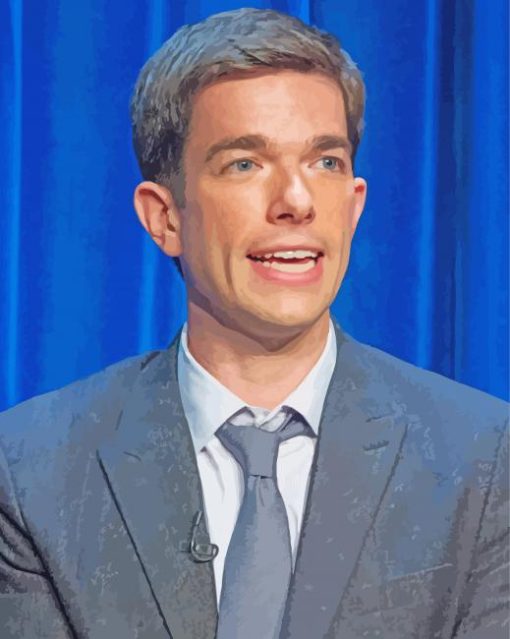 American Comedian John Mulaney paint by nymbers