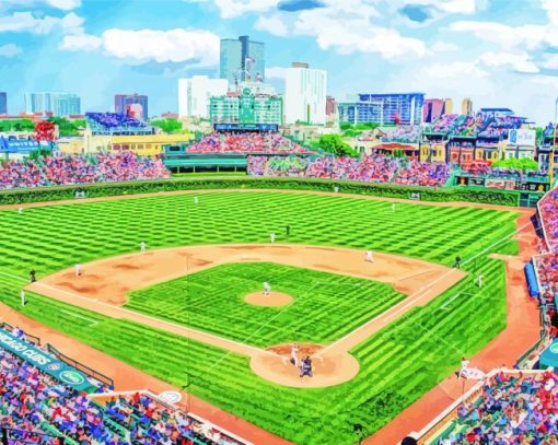 Wrigley Field paint by numbers