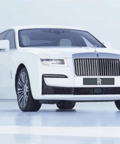 White Roll Royce paint by numbers