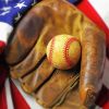 American Flag Baseballs Illustration paint by numbers