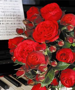 Flowers-and-piano-paint-by-numbers