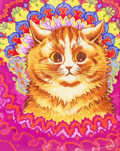 Louis Wain Cat paint by numbers