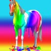 colorful horse paint by numbers