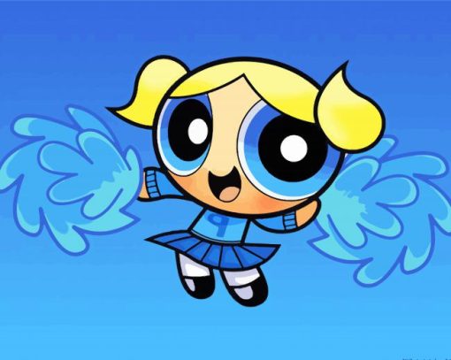 Cute Bubbles Powerpuff paint by numbers