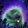 Adorable Porcupine Art paint by numbers
