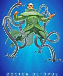 Doctor Octopus Character Poster paint by numbers