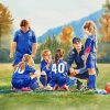 Soccer Girls paint by numbers