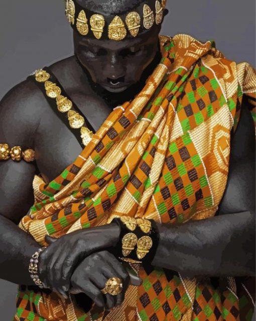 Aesthetic African King paint by numbers