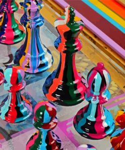 Chess Board paint by numbers