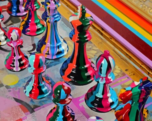 Chess Board paint by numbers