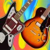 Electric Guitar paint by numbers