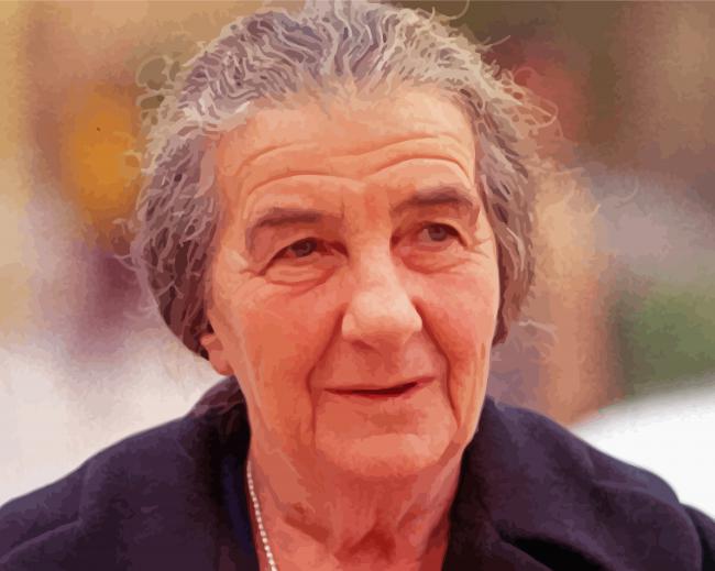 Golda Meir paint by numbers