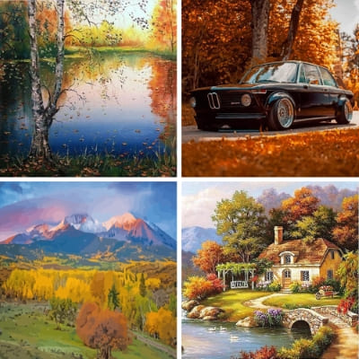 autumn painting by numbers