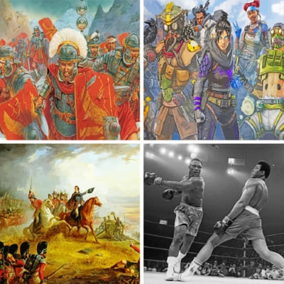 Battle painting by numbers