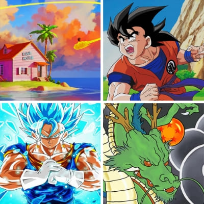 Dragon Ball painting by numbers