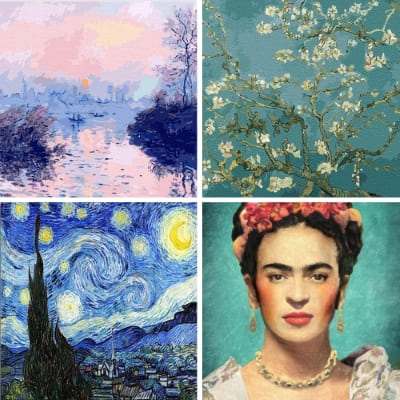famous art painting by numbers