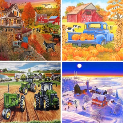 Farm painting by numbers
