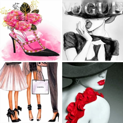 fashion painting by numbers