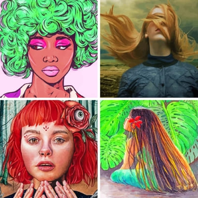 hair painting by numbers